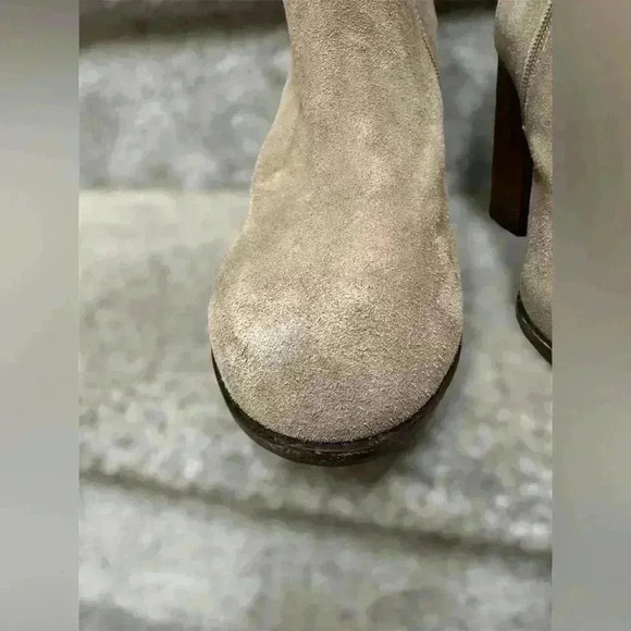 Jeffery Campbell Hanger Suede Ankle Zipper Boots | Tan | Women’s Size 10 - Picture 4 of 12